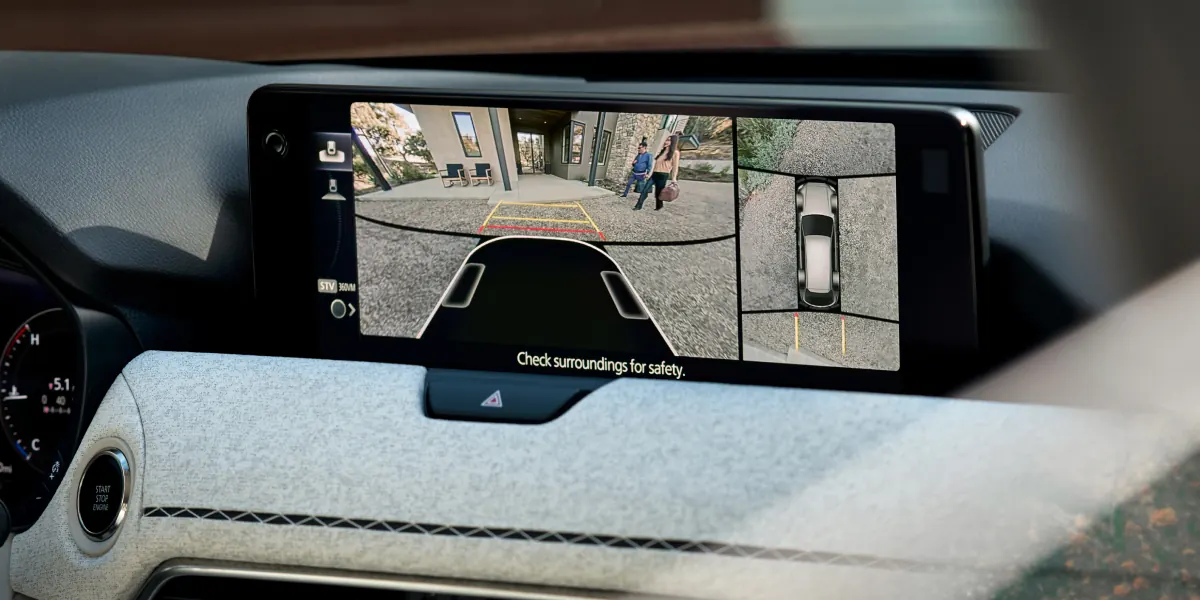 2027 Mazda CX-90 360° View Monitor on the center display | Billion Mazda of Sioux Falls in Sioux Falls SD