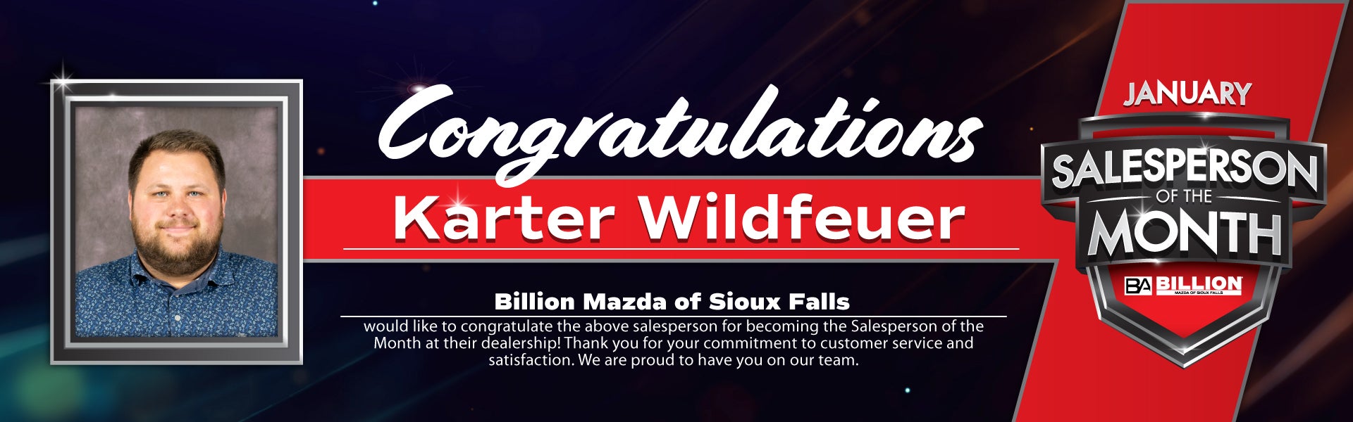 SALESPERSON OF THE MONTH